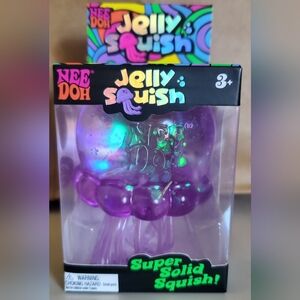 Nee Doh Purple Jellyfish Jelly Squish Stress Toy Brand New In Box Fidget Squeeze
